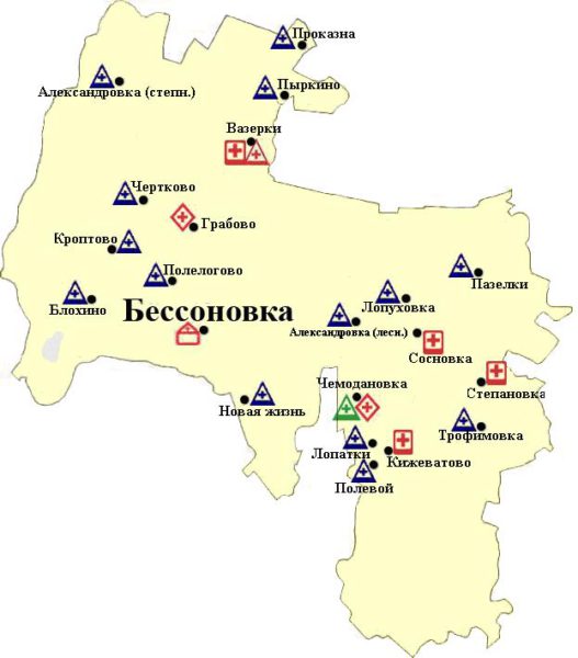 Карта бессоновки пензенской области с улицами и номерами домов